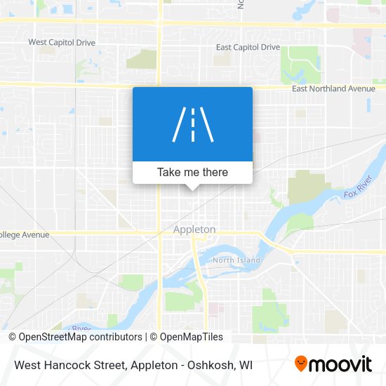 West Hancock Street map