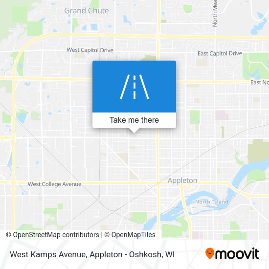 West Kamps Avenue map