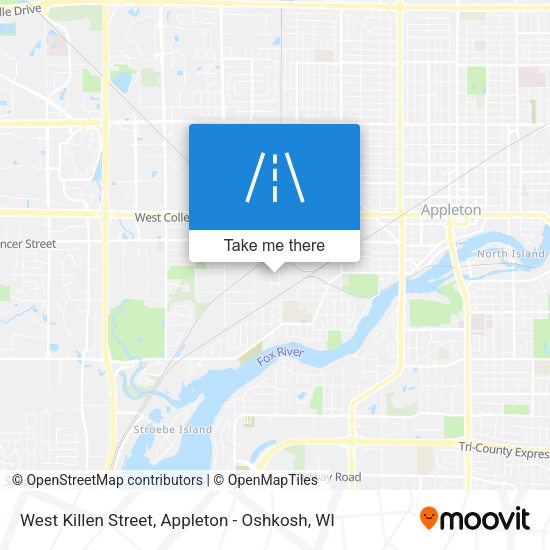 West Killen Street map