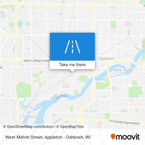Mapa de West Melvin Street