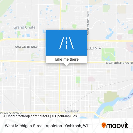 West Michigan Street map