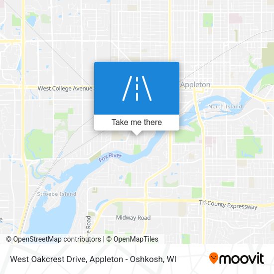 Mapa de West Oakcrest Drive