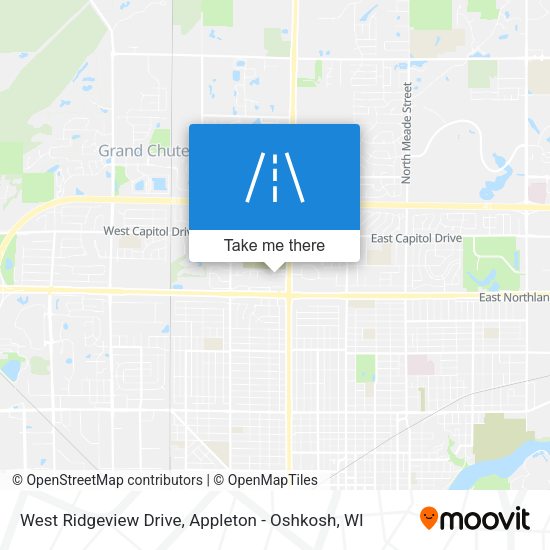 West Ridgeview Drive map