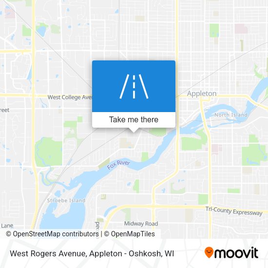 West Rogers Avenue map