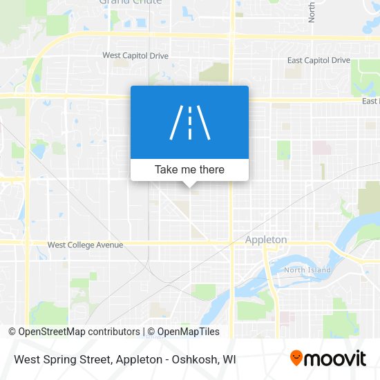 West Spring Street map