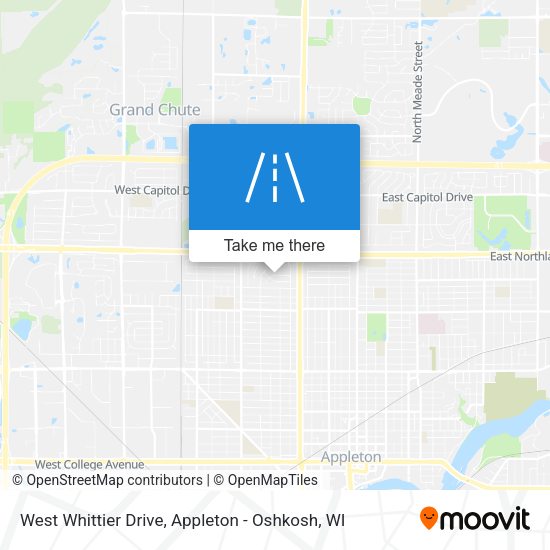 Mapa de West Whittier Drive