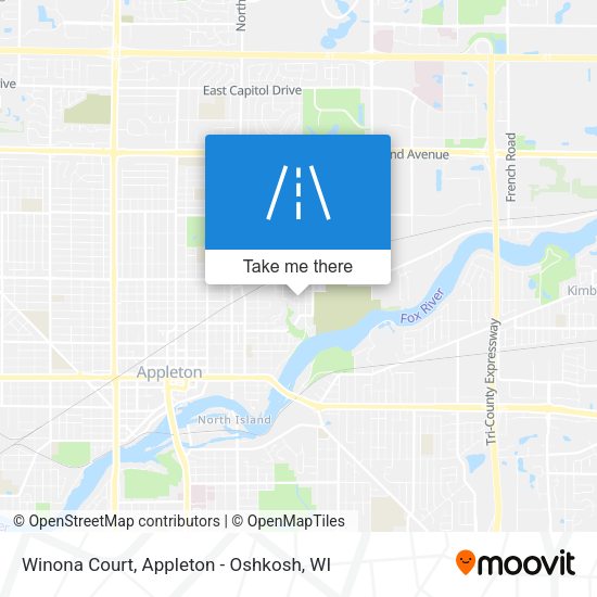 Winona Court map