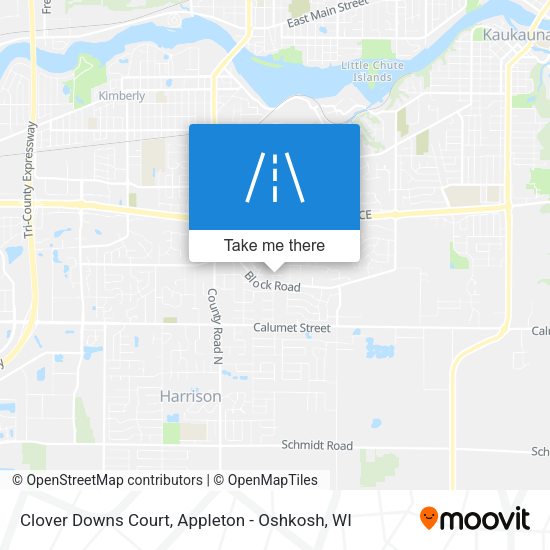 Mapa de Clover Downs Court