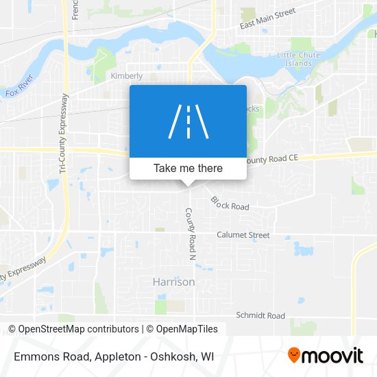 Emmons Road map