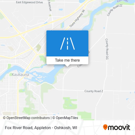 Fox River Road map
