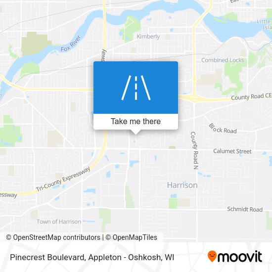 Pinecrest Boulevard map