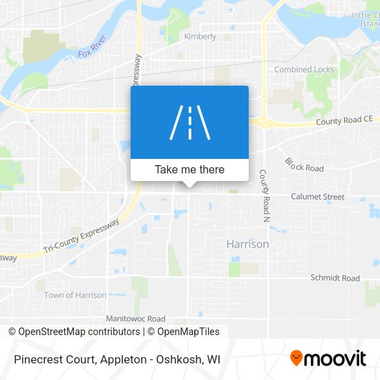 Pinecrest Court map