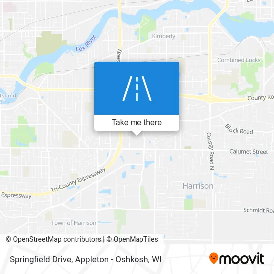 Springfield Drive map