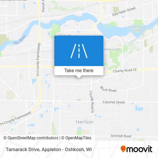 Tamarack Drive map