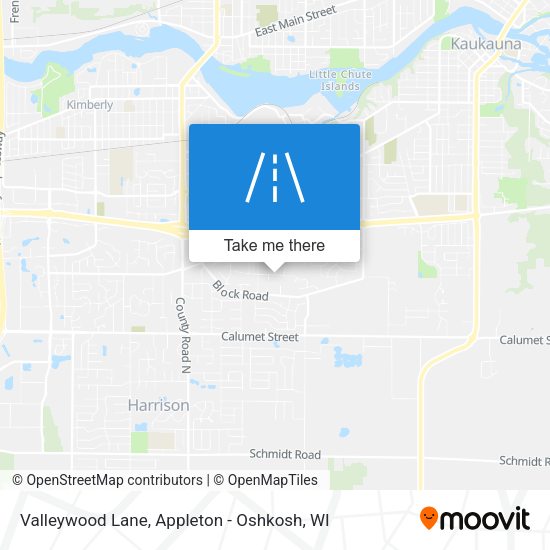 Valleywood Lane map