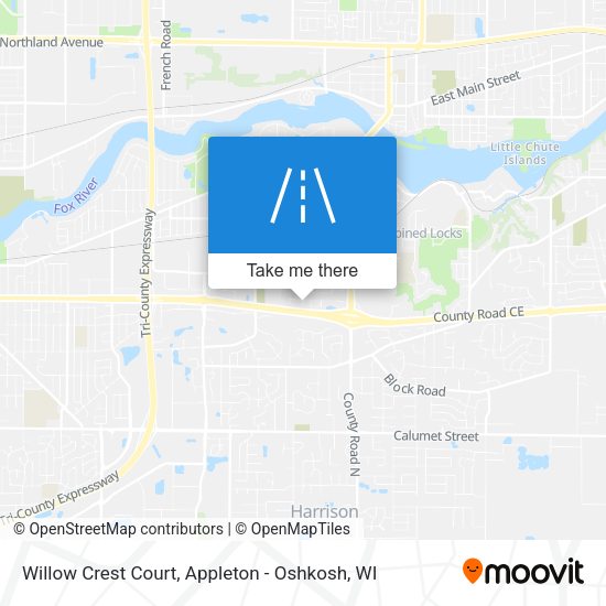 Mapa de Willow Crest Court