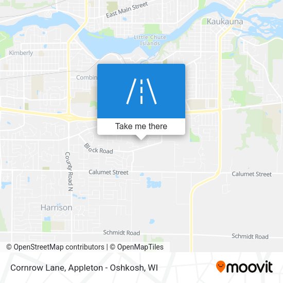 Cornrow Lane map