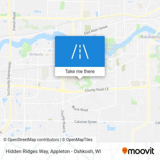 Hidden Ridges Way map