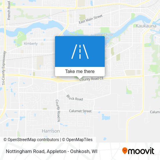 Nottingham Road map