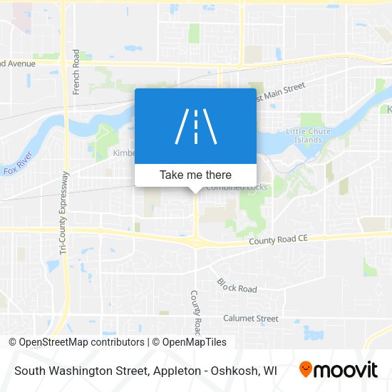 Mapa de South Washington Street