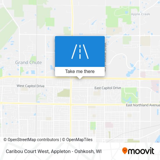 Caribou Court West map