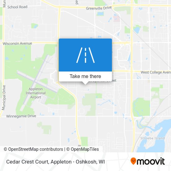 Mapa de Cedar Crest Court