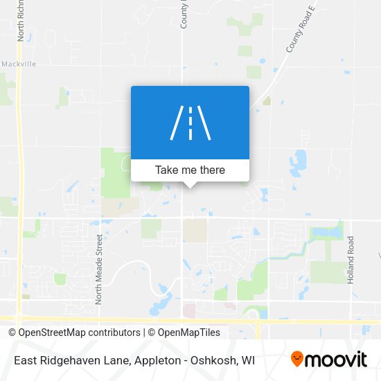 Mapa de East Ridgehaven Lane