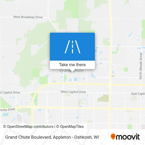 Grand Chute Boulevard map