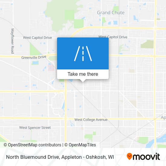 North Bluemound Drive map