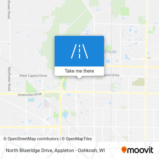 North Blueridge Drive map