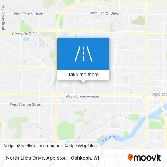 Mapa de North Lilas Drive