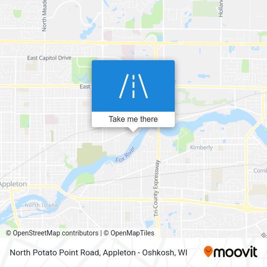 Mapa de North Potato Point Road