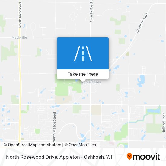 North Rosewood Drive map