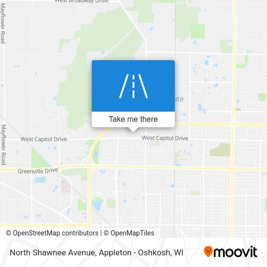 North Shawnee Avenue map