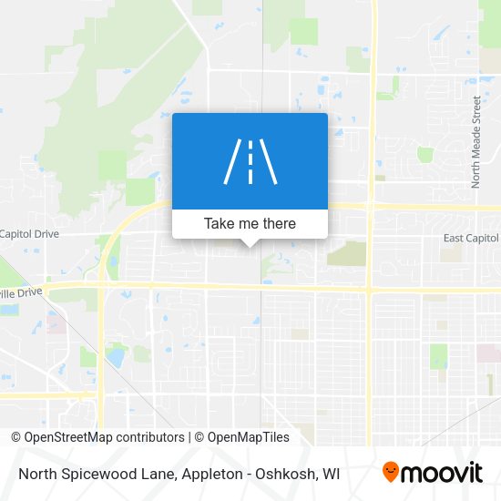North Spicewood Lane map