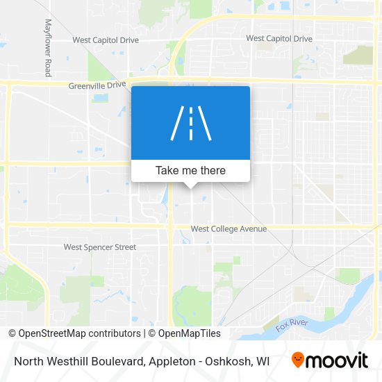 Mapa de North Westhill Boulevard
