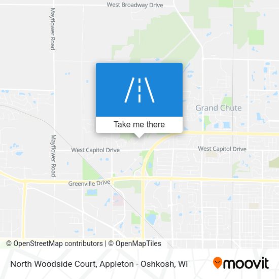 North Woodside Court map