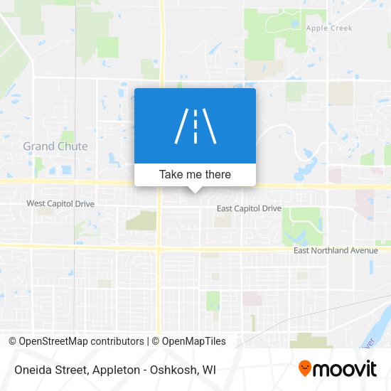 Oneida Street map