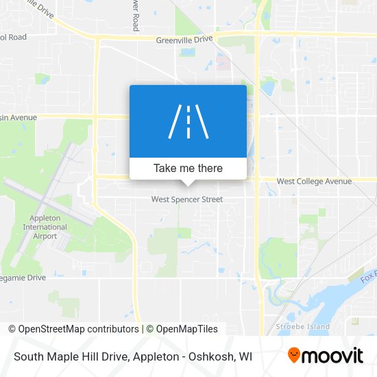 South Maple Hill Drive map