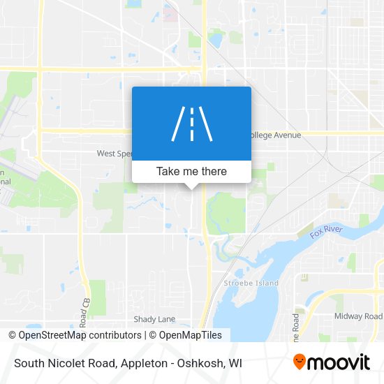 South Nicolet Road map