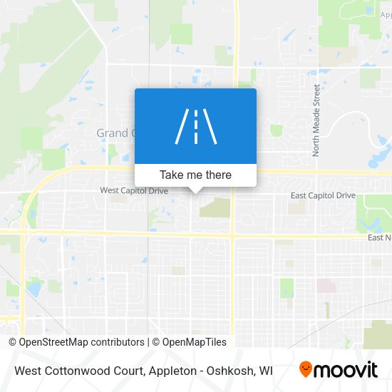 West Cottonwood Court map