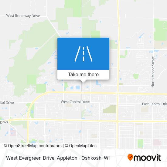 West Evergreen Drive map