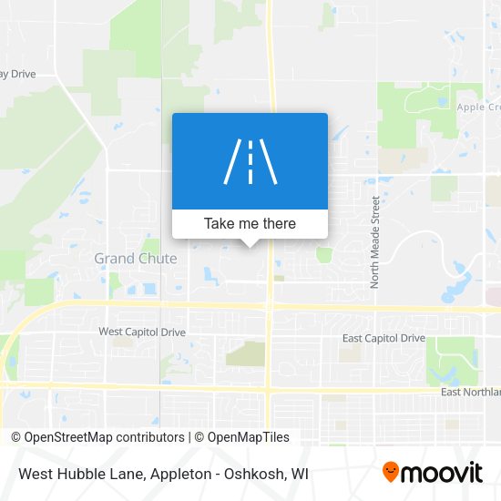 West Hubble Lane map