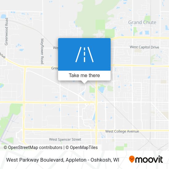 West Parkway Boulevard map