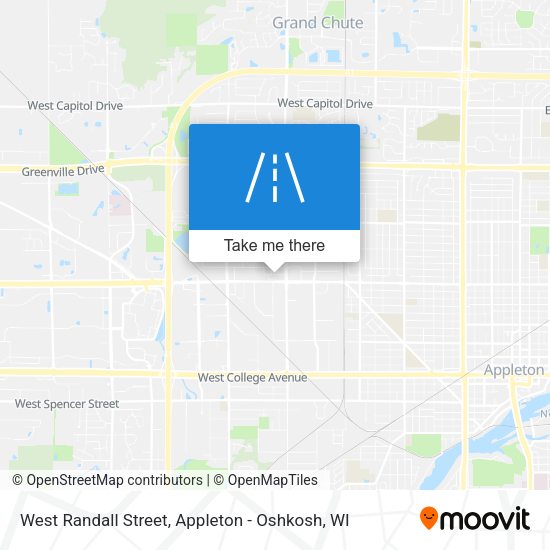 West Randall Street map