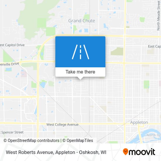 West Roberts Avenue map