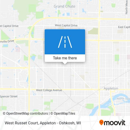 West Russet Court map