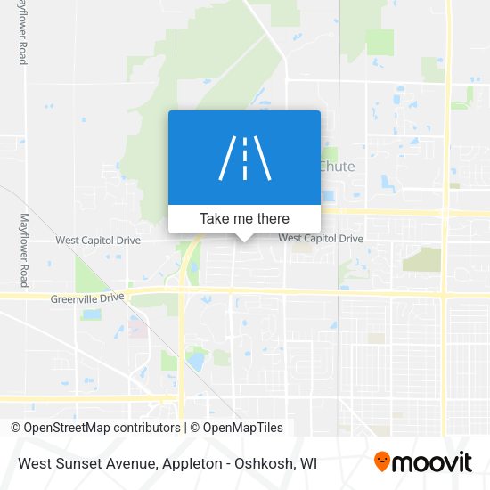 West Sunset Avenue map