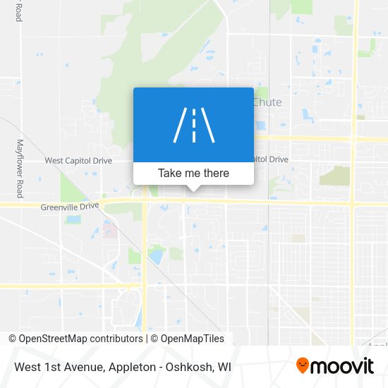 West 1st Avenue map
