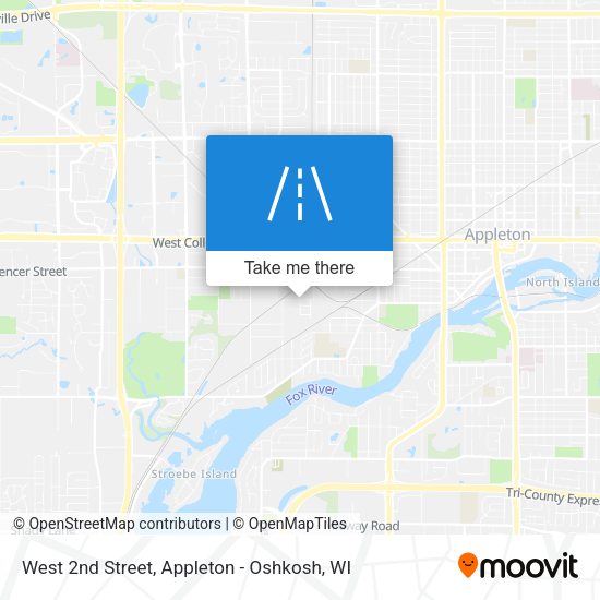 Mapa de West 2nd Street